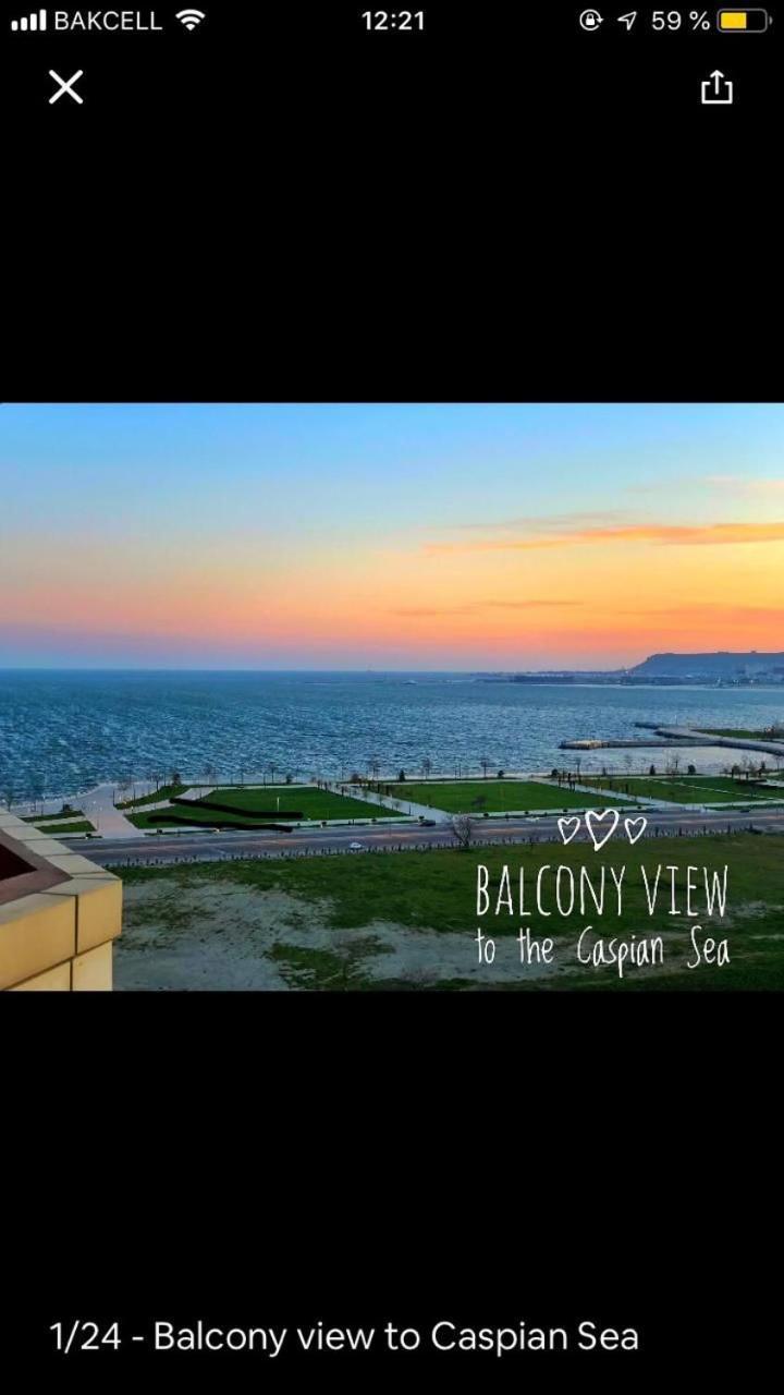 Sea View Couple Apartmant At Boulvard,Near Nizami Street Apartment Баку Екстериор снимка